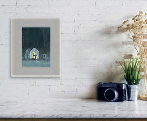 Back To Home Original Watercolor Painting For Sale Shown With Furniture-NeneArts.jpg