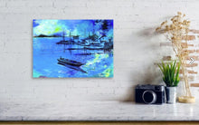 Load image into Gallery viewer, Blue Dream Acrylic Painting In Living Room-NeneArts
