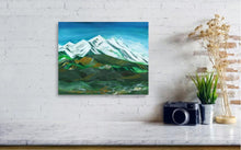 Load image into Gallery viewer, Himalaya Acrylic Painting For Sale in context image-NeneArts
