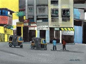City Life Original Painting For Sale By NeneArts