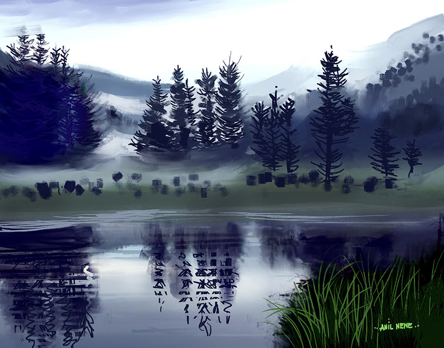 Cool Respite Digital Painting For Sale By NeneArts