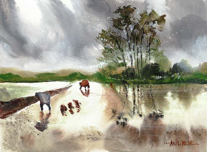 Monsoon Arrived Original Painting For Sale By NeneArts