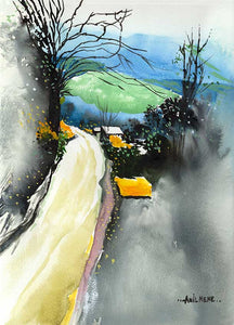 On The Way Watercolor Original Painting For Sale By NeneArts
