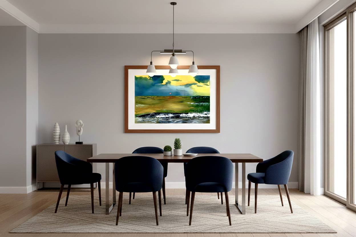 Sunset-2-Original-Painting--with-Border-By-NeneArts