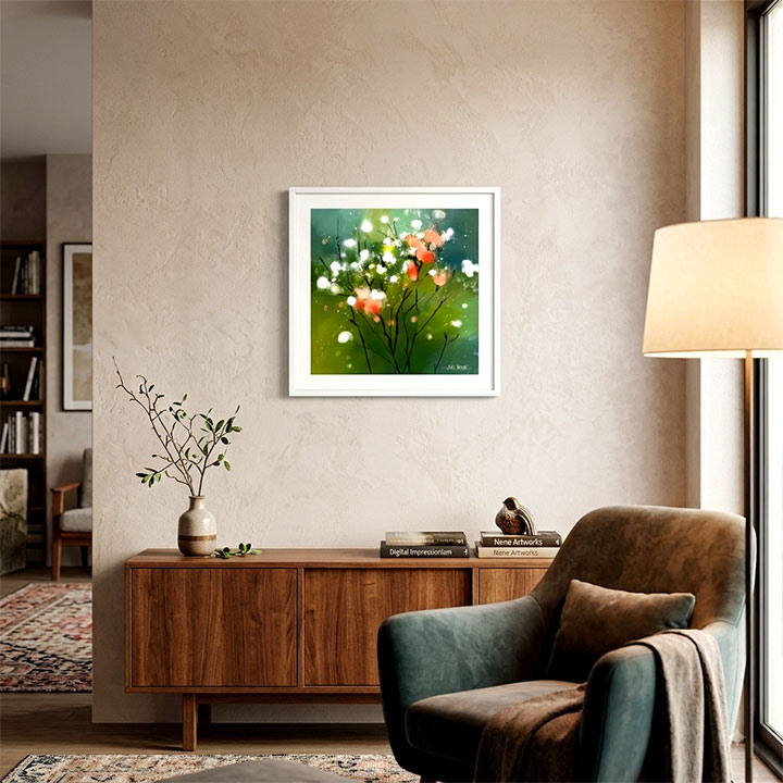 Whispers-Of-Spring-Digital-small-painting-in-living-room-By--NeneArts