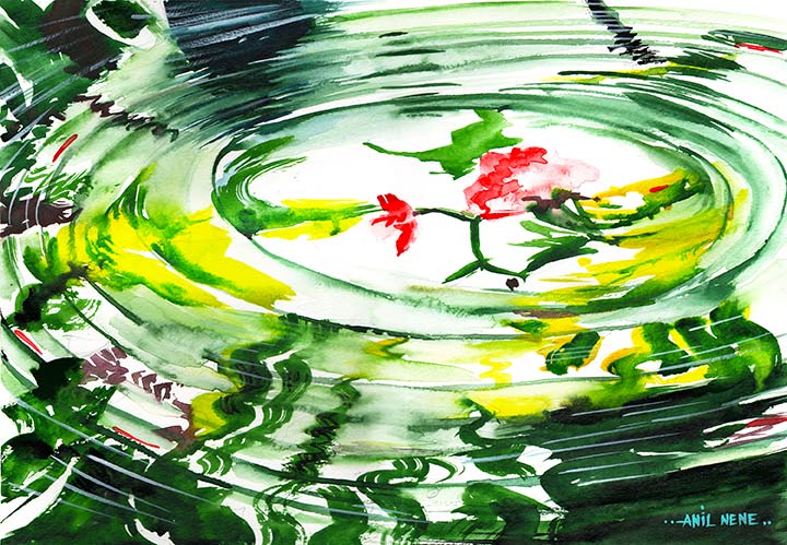 Whispers On Still Water Painting-By-NeneArts