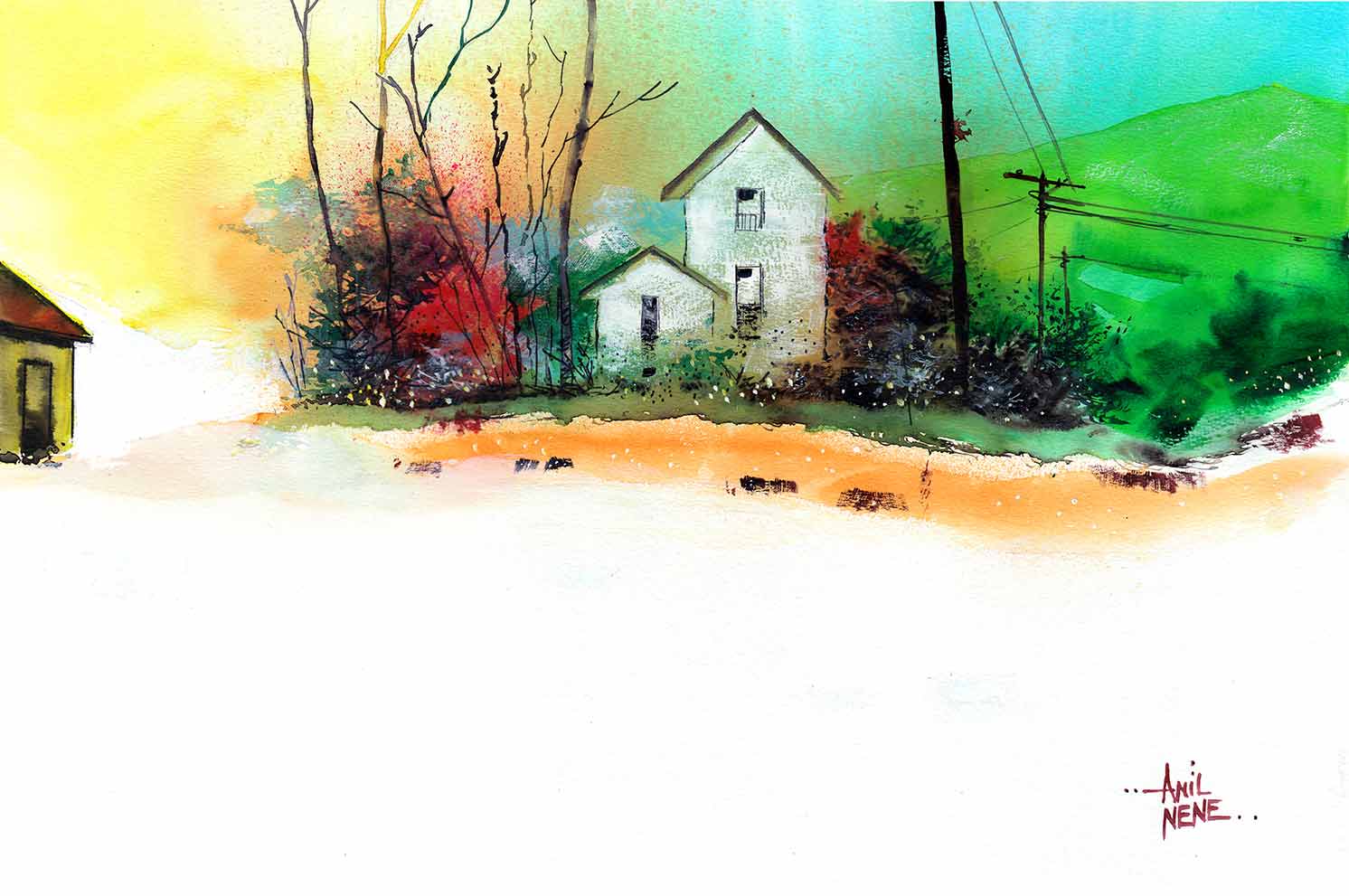 White-House-2-Original-Painting--By-NeneArts