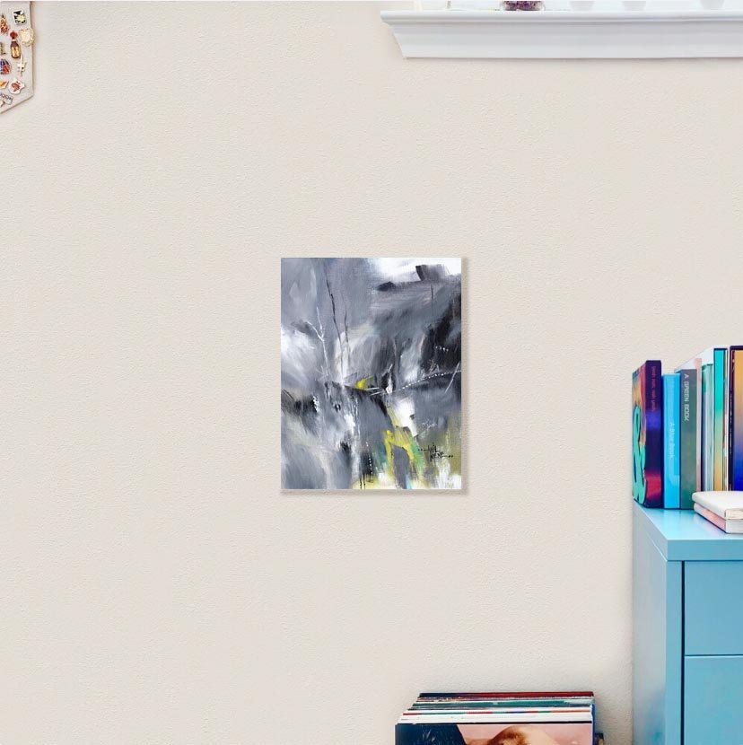 Abstract Waterfall Acrylic Painting On Canvas - NeneArts