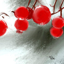 Load image into Gallery viewer, Art Print Of Red Fruits Digital Painting - NeneArts
