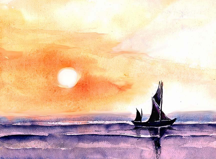 Sailing Art Print - NeneArts