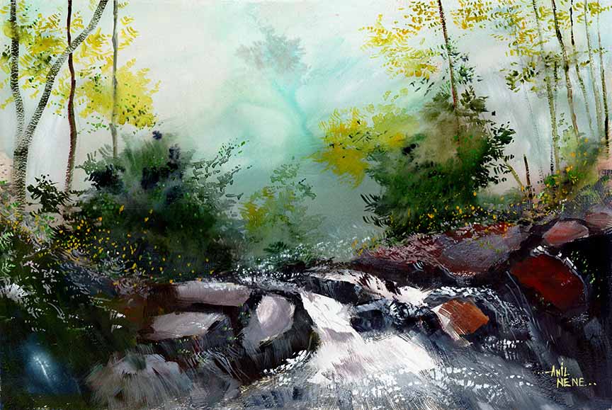 Stream 2 Art Print - NeneArts