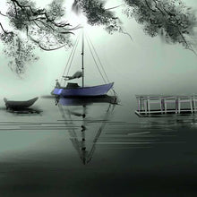 Load image into Gallery viewer, Waiting For The Boat Art Print - NeneArts
