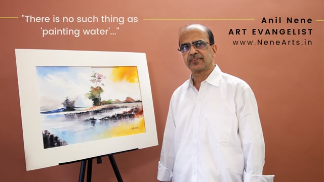 By The Lake Original Watercolor Painting For Sale