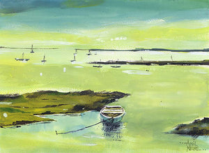 Boat Original Watercolor Best Painting For Sale-NeneArts.jpg