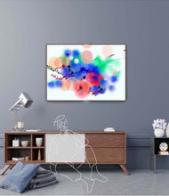 Load image into Gallery viewer, Digital Flowers Painting with Interior-NeneArts
