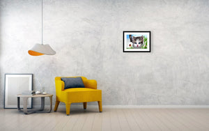 Kitten Digital Painting in Kids Room-NeneArts