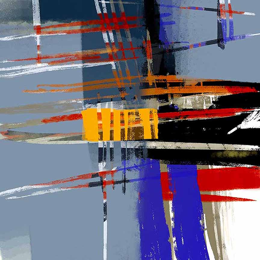 New Abstract Digital Painting On Canvas For Sale-NeneArts