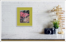 Load image into Gallery viewer, Pink Blossom Original Watercolor Painting For Sale Shown With Furniture-NeneArts.jpg
