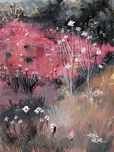 Load image into Gallery viewer, Pink Blossom Original Watercolor Painting For Sale-NeneArts.jpg
