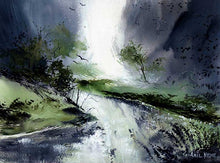 Load image into Gallery viewer, Rain Drama Original Painting For Sale-NeneArts
