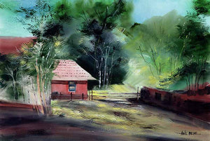 Red House Art Print For Sale - NeneArts